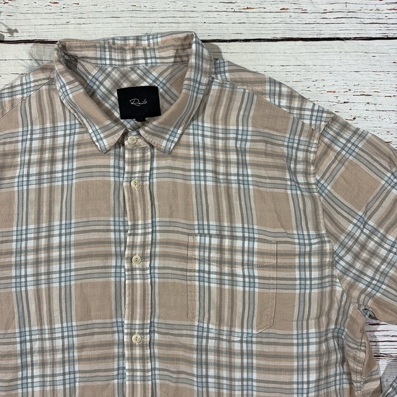 Rails Wyatt Ebi Plaid Button Down Cotton Top - Picture 7 of 9
